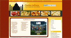 Desktop Screenshot of cucinaindiana.net