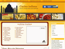 Tablet Screenshot of cucinaindiana.net